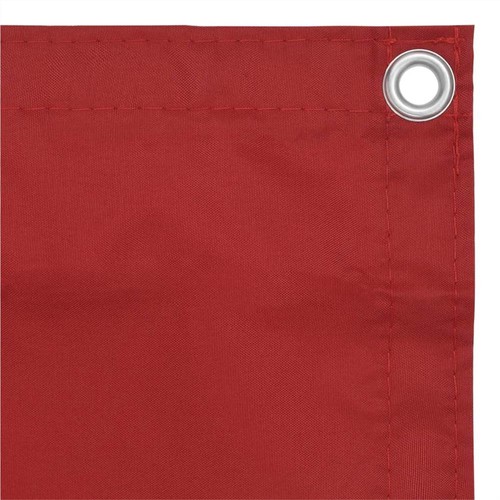 Balcony Screen Red 90x600 cm Oxford Fabric