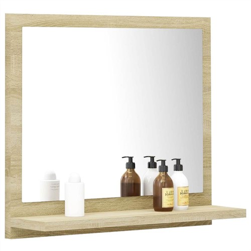 Badezimmerspiegel Sonoma-Eiche 40x10,5x37 cm Spanplatte