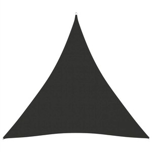 Sunshade Sail Oxford Fabric Triangular 3x3x3 m Anthracite