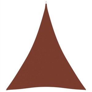 Sunshade Sail Oxford Fabric Triangular 3x4x4 m Terracotta