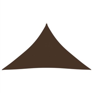Sunshade Sail Oxford Fabric Triangular 4x4x58 m Brown