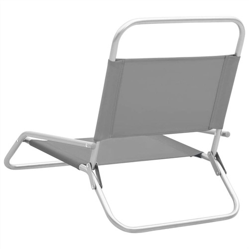 折り畳みイス SEA FOLDING CHAIR (2S) / GRAY Folding Beach Chairs 2 pcs Grey Fabric