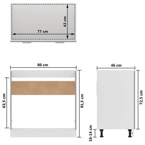 8 Piece Kitchen Cabinet Set Concrete Grey Chipboard