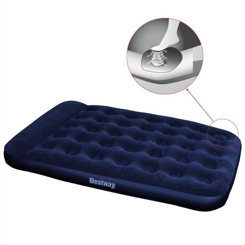 Bestway Inflatable Airbed Builtin Foot Pump 191x137x28cm 67225