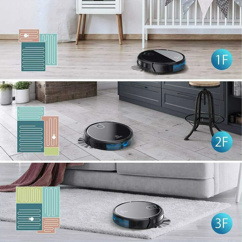 Moosoo MT-710 Automatic Smart Robot Vacuum Cleaner/Slim 2024 Support Alexa & Google