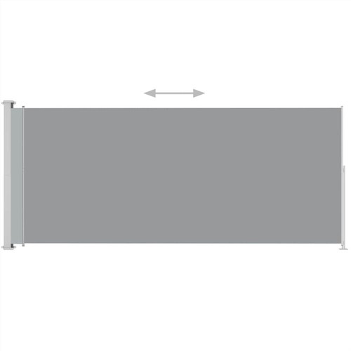 Terrassen-Seitenmarkise ausziehbar 220x500 cm Anthrazit