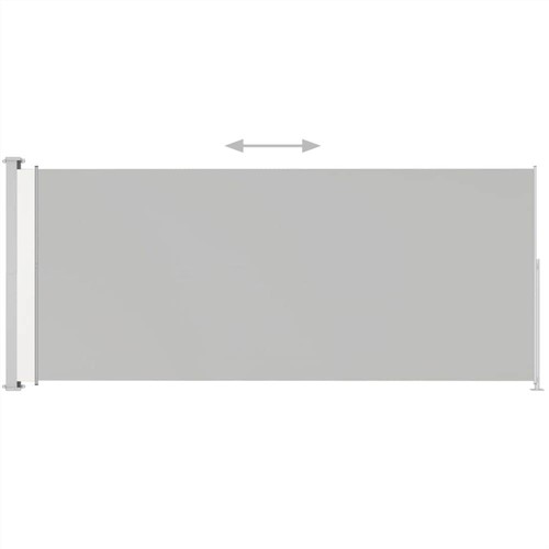 Einziehbare Seitenmarkise für die Terrasse, 220 x 500 cm, Creme
