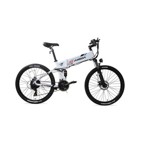 KAISDA K1 26 pollici 500W Bicicletta pieghevole per ciclomotore elettrico pieghevole bianca