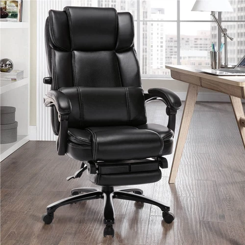 Adjustable Gaming Chair with Footrest for Home Office