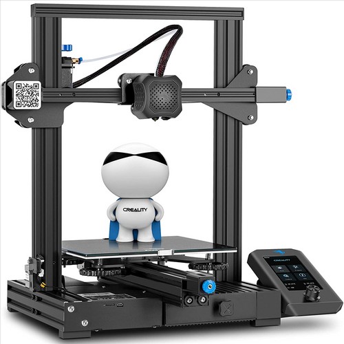 Creality 3D Ender 3 V2 3D Printer, Upgraded 32-bit Silent Motherboard,Carborundum Glass Platform, Resuming Printing