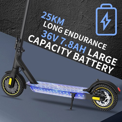 HappyRun HR365 MAX Folding Electric Scooter 10 inch HoneycombTire 7.8Ah Battery