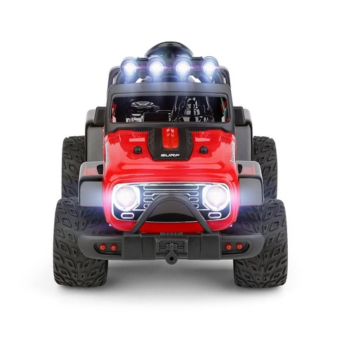 Wltoys 322221 2,4G 1/32 2WD Mini terrängfackbil med ljus 25km/h - Röd