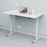 ACGAM ET225E ergonomiczna rama biurka z elektryczną regulacją wysokości dwusilnikowy trzystopniowy biały + 140*60*1.8 CM blat biały