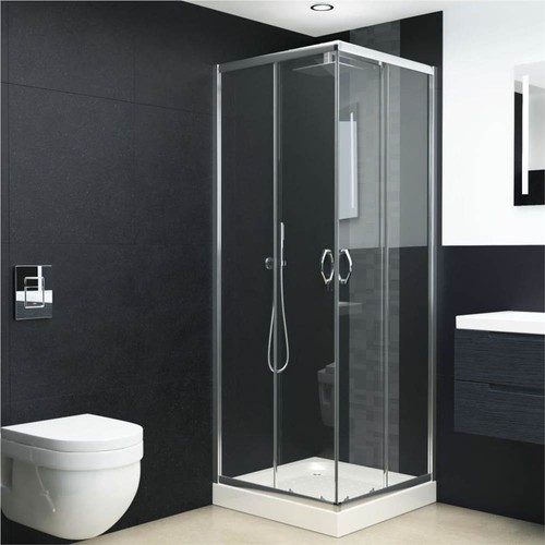 Shower Enclosure Safety Glass 80x80x185 cm
