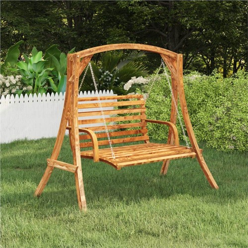 Solid wood best sale garden swing seat