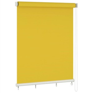 Outdoor Roller Blind 220x140 cm Yellow