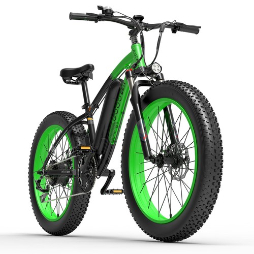 GOGOBEST GF600 Elektrofahrrad 26x4,0 Zoll 13Ah 1000W Schwarz Grün