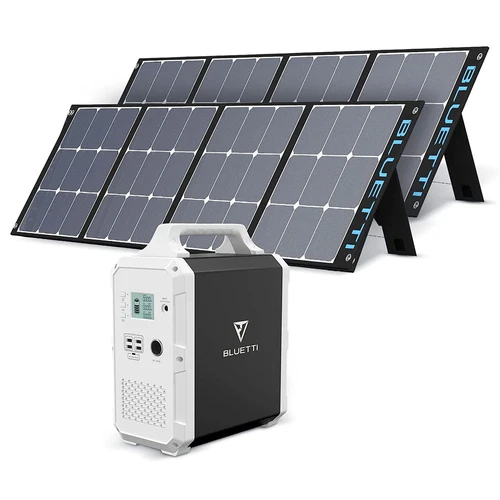Kit solar portátil 1000W, 2400Wh