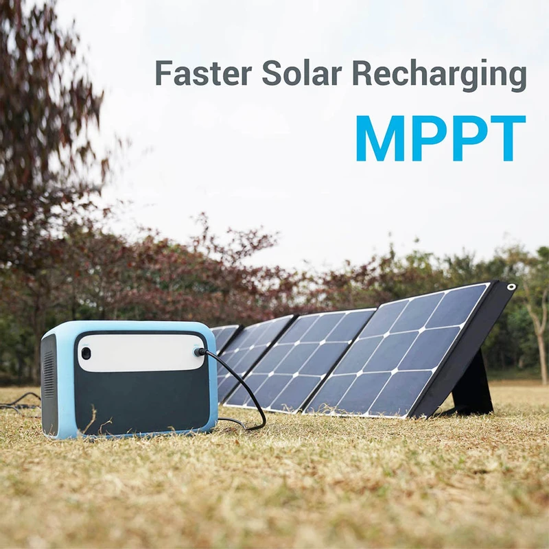 Bluetti Power Station 500Wh 300W Maxoak AC50S Solar Generator MPPT Sine-Wave Wireless Charging Emergency LED Lighting Battery Backup for Outdoor RV Van Travel Camping Bluetti Power Station 500Wh 300W Maxoak AC50S Solar Generator MPPT Sine-Wave Wireless Charging Emergency LED Lighting Battery Backup for Outdoor RV Van Travel Camping