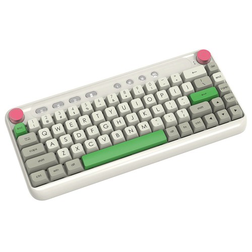 First Blood B21 Mechanische Retro-Dual-Mode-Tastatur mit 68 Tasten und Hintergrundbeleuchtung - Cherry Blue Switch