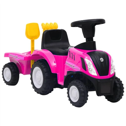 Kindertraktor New Holland Pink