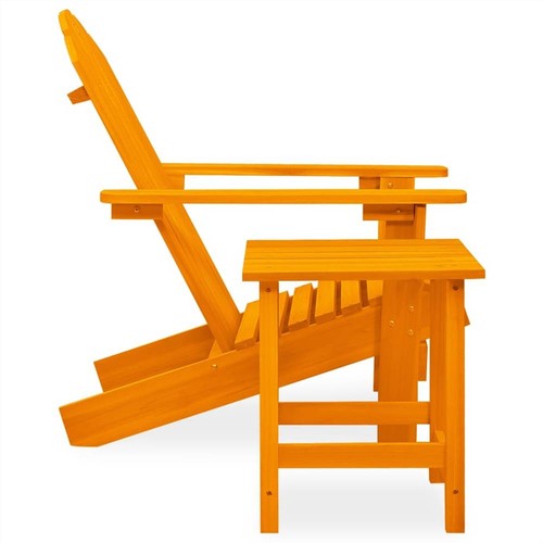 Garten Adirondack Stuhl mit Tisch aus massivem Tannenholz Orange