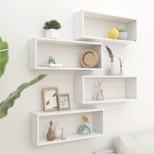 White Cube Wall Shelves