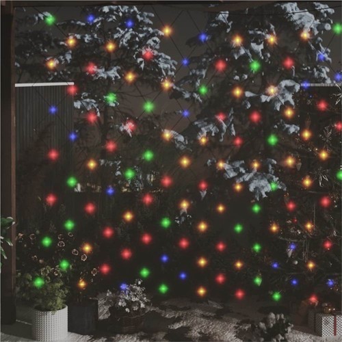 Christmas Net Light Colourful 3x2 m 204 LED Indoor Outdoor