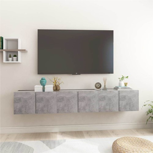 Hanging TV 3 Pcs Concrete Grey 60X30x30 Cm