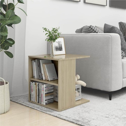 Side Table Sonoma Oak 45x45x48 cm Chipboard