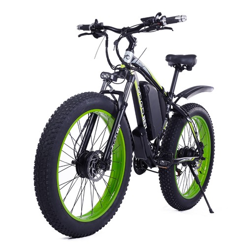 GOGOBEST GF700 Elektrofahrrad 18,2 Ah 2*500 W Motor 50 km/h Schwarz Grün