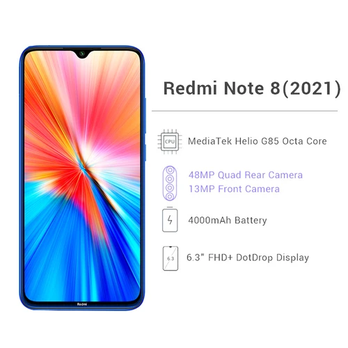 Xiaomi Redmi Note 8 2021 (64GB, 4GB) 6.3 FHD  