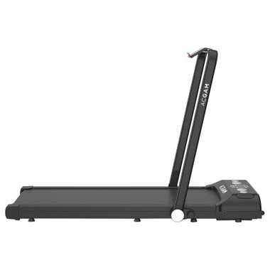 ACGAM B1-402 Portable Treadmill Smart Walking Machine 2 in 1 Jogging and Running Outdoor Indoor Fitness Training Gym Equipment Installation-Free Built-in Bluetooth Speaker with Wheels, Remote Control for Home, Office - Black