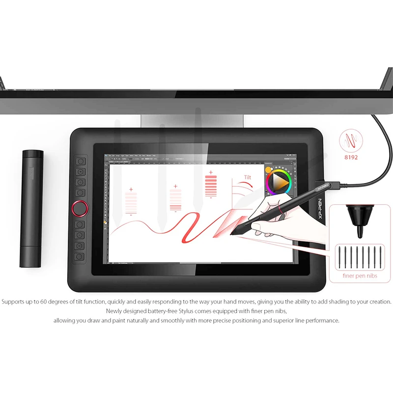 XP-PEN Artist 13.3 Pro Graphic Tablet with 13.3 Inch Display Black