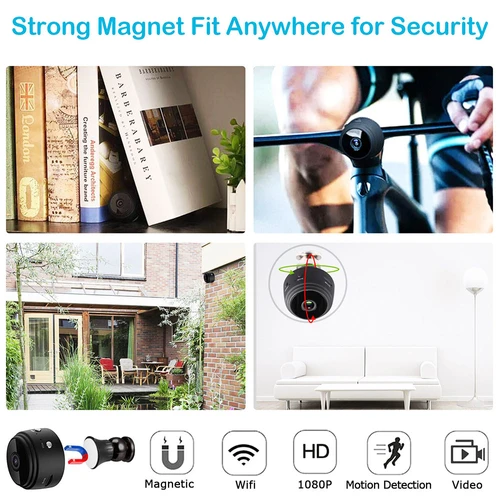 Mini Wireless Ip Camera Magnetic  Camera Home Mini Wireless - A9