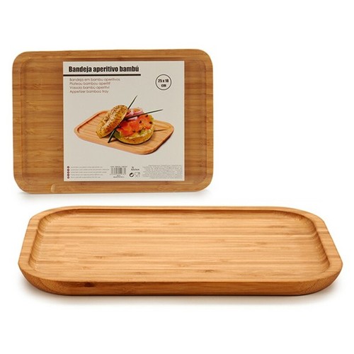 Bamboo Snack Tray (18 x 1.5 x 25 cm)