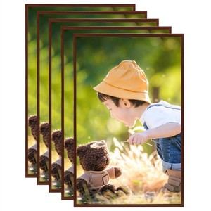 Photo Frames Collage 5 pcs for Wall or Table Bronze 13x18cm MDF