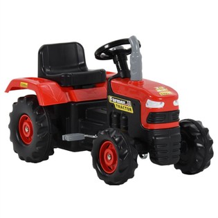 Pedal Tractor for Kids Red and Black