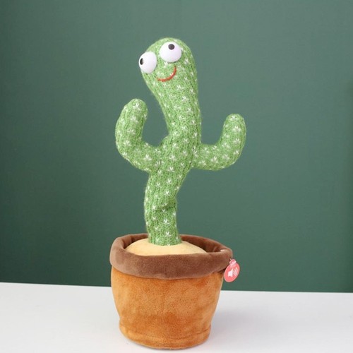 Dancing Cactus 120 Song Speaker mit Beleuchtung Singing Cactus Recording and Repeat Your Words