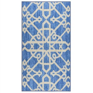 Carpet Runner Blue 80x150 cm