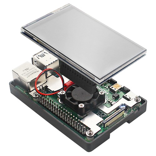 MHS 3,5 tums Raspberry Pi 3 Model B+ Pekskärm 480*320 LCD Display+Touch Penna för Raspberry Pi 4 Model B/3B+/3B