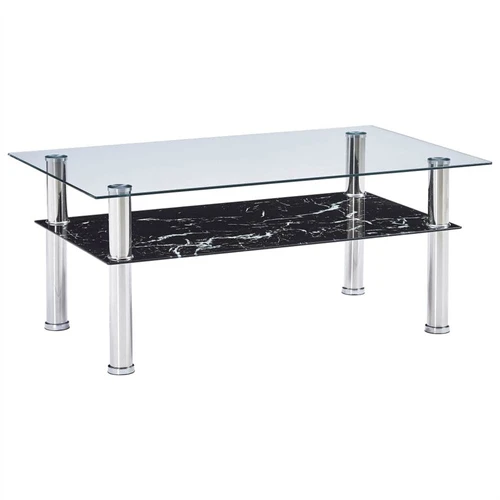 Tavolino di lusso tavolino in marmo in acciaio inossidabile