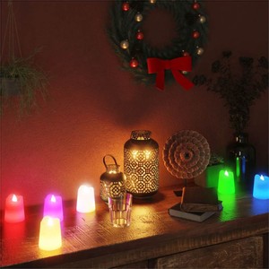 Flameless Electric Tea Lights LED Candles 100 pcs Colourful