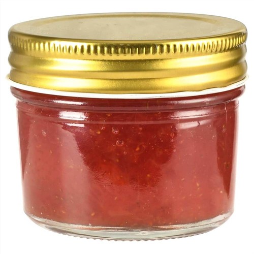 Marmeladengläser aus Glas mit goldenem Deckel, 48 Stück, 110 ml