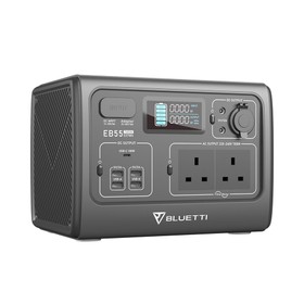 BLUETTI EB55 Portable Power Station 700W/537Wh Solar Generator Black