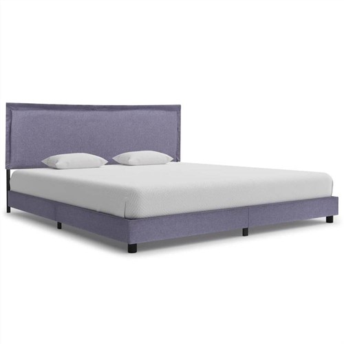 Bed Frame Light Grey Fabric 180x200 cm 6FT Super King