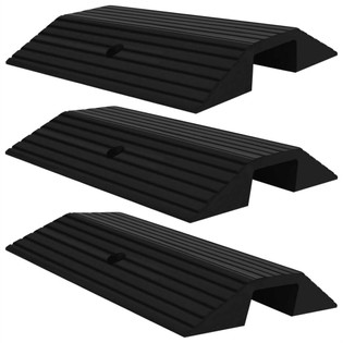 Bridge Threshold Ramps 3 pcs 49x39x7.5 cm Rubber