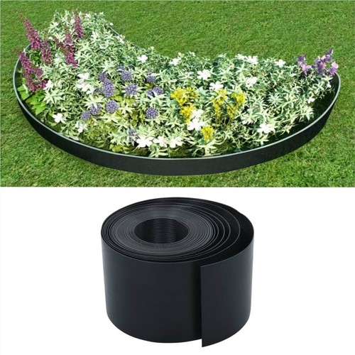 Garden Edging Black 10 M 15 Cm Pe