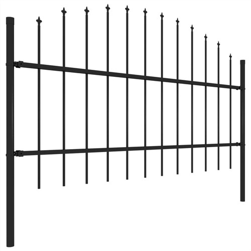 Garden Fence with Spear Top Steel