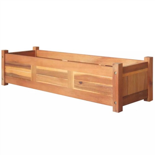 Garden Raised Bed Acacia Wood 100x30x25 cm
